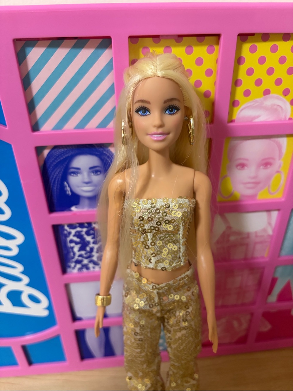 Barbie Gold Sequin Strapless Top and Pants